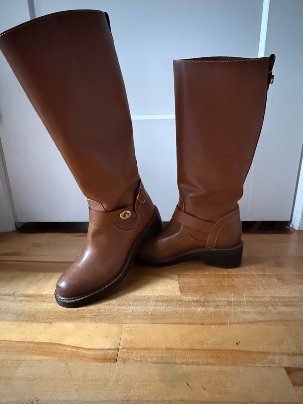 Coach Sutton Boots - Tall Brown Leather Riding Boots